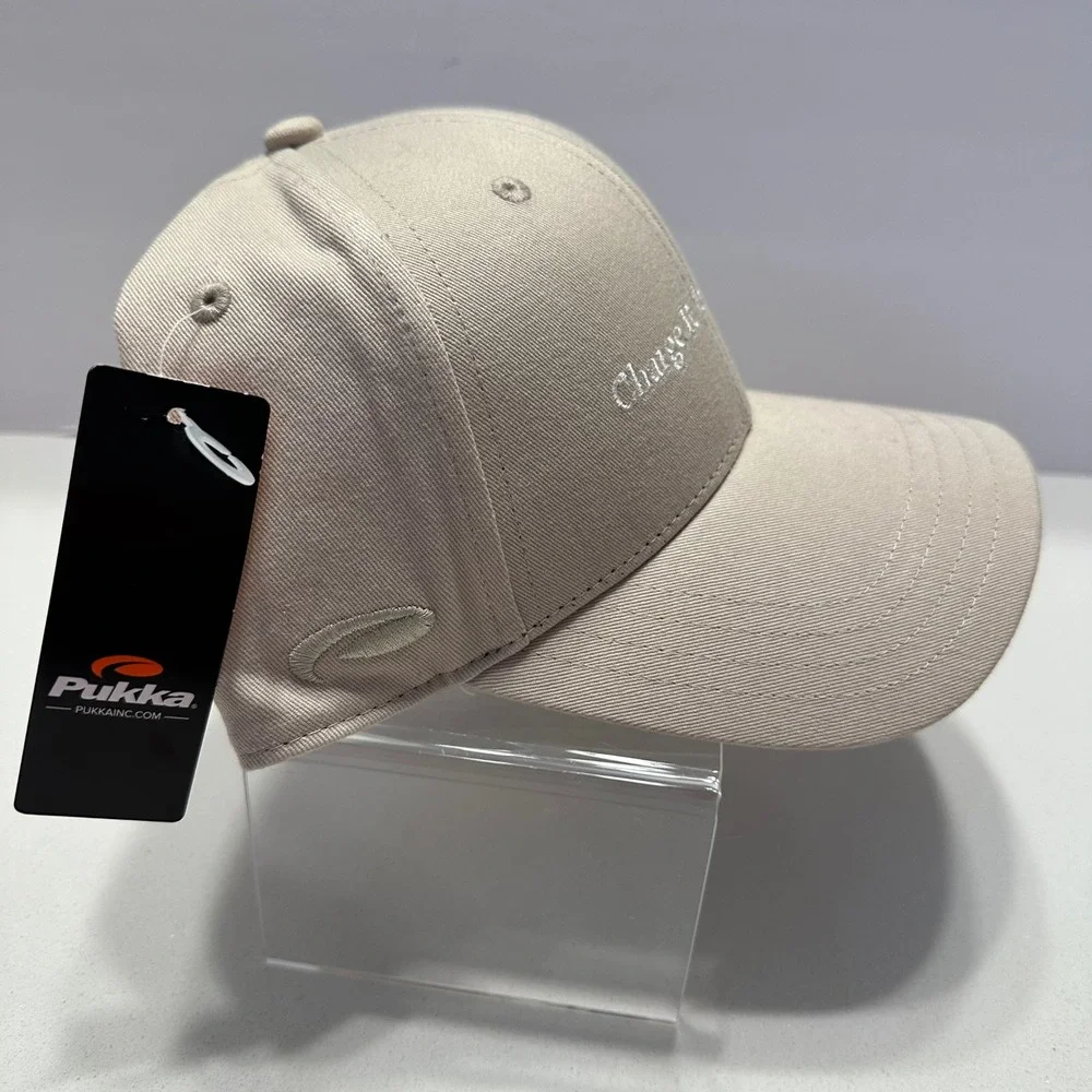 Charge‎ It To My Room Kimpton Sawyer Khaki Tan Baseball Cap Hat Pukka NEW